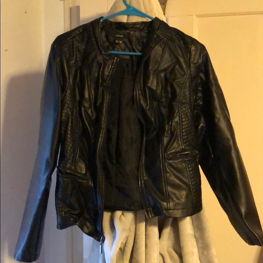 alfani leather jacket